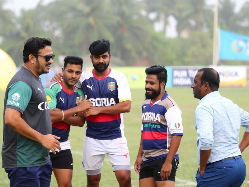 Indian Rugby Players Celebrating